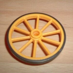 Roue jaune 5,5 cm Playmobil