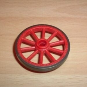 Roue rouge 4,5 cm Playmobil