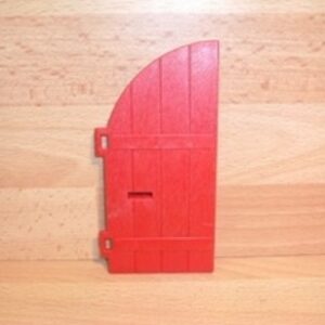 Porte rouge gauche château Playmobil