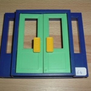 Porte double bleu et vert Playmobil
