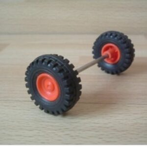 Roues avec essieu Ø 3,4 cm longueur 8,6 cm Playmobil
