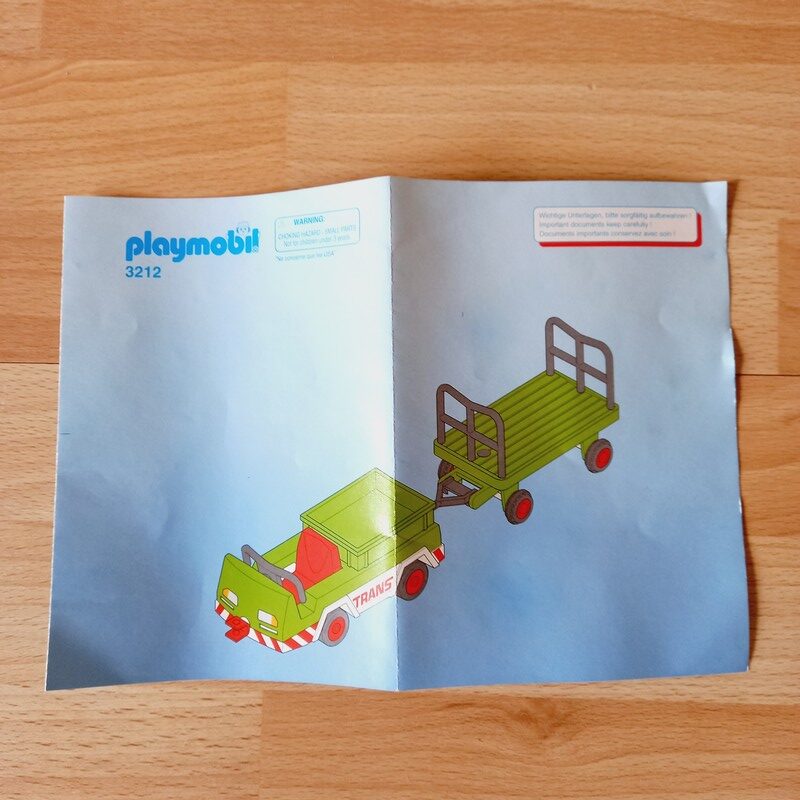 3212 Bagagiste véhicule notice Playmobil