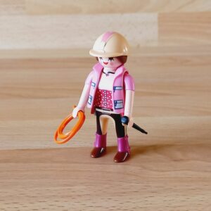 Cavalière gilet rose neuf Playmobil