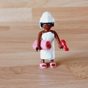 Femme serviette et sèche cheveux neuf Playmobil