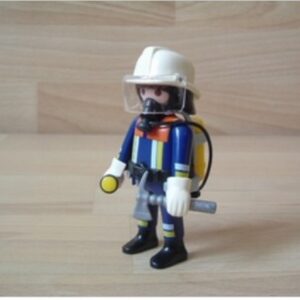 Pompier casque blanc avec bouteille d’oxygène Playmobil 4914