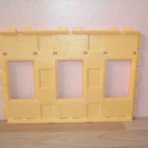 Mur jaune 3 fenêtres Playmobil