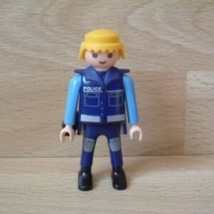 Policier blond chemise bleue Playmobil 5878