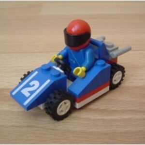 Voiture de course bleue Lego