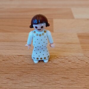 Fille robe blanche en l&rsquo;état Playmobil