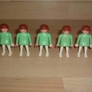 Lot 5 femmes robe vert clair Playmobil