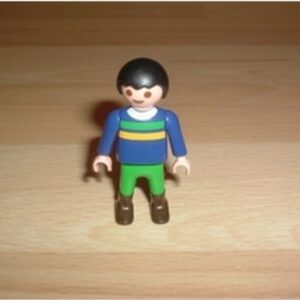 Enfant pantalon vert bottes marron Playmobil