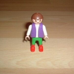 Enfant pantalon vert bottes rouges Playmobil
