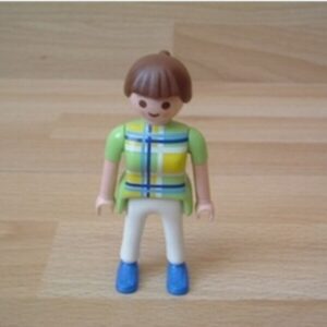 Femme pantalon blanc chaussures bleues Playmobil
