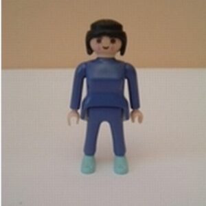 Femme tenue bleue Playmobil