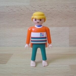 Homme polo orange Playmobil
