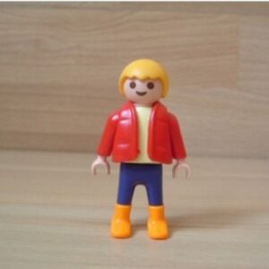 Enfant garçon gilet rouge Playmobil
