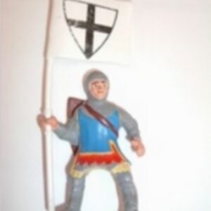 Chevalier drapeau blanc Figurine