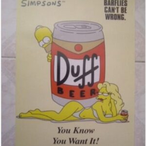 Simpsons Duff beer Poster Simpson