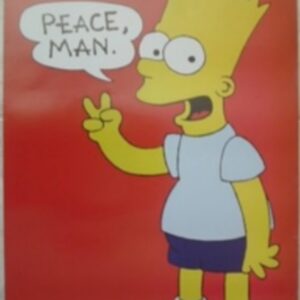 Simpsons Peace man Poster Simpson