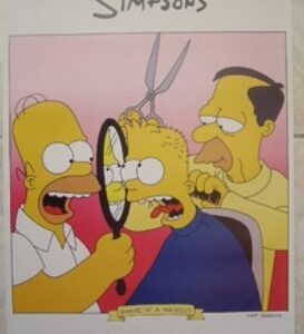 Simpsons coiffeur Poster Simpson