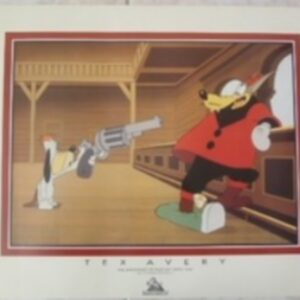 Tex Avery Droopy cow boy Poster