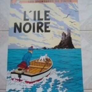 L’Ile Noire poster Tintin