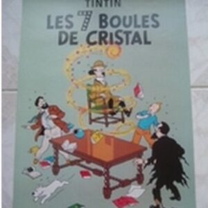 Les 7 Boules de Cristal poster Tintin