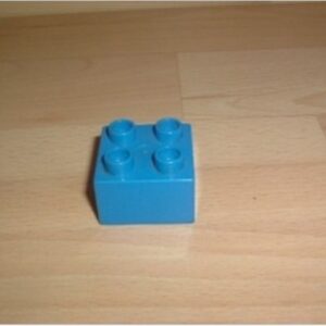 Brique 4 picots bleu Lego Duplo