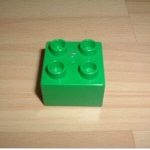 Brique 4 picots vert Lego Duplo