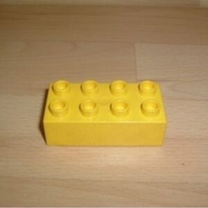 Brique 8 picots jaune Lego Duplo