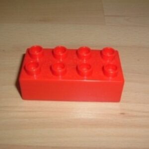 Brique 8 picots rouge Lego Duplo