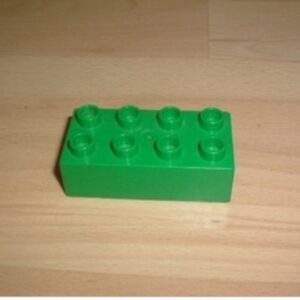 Brique 8 picots vert Lego Duplo