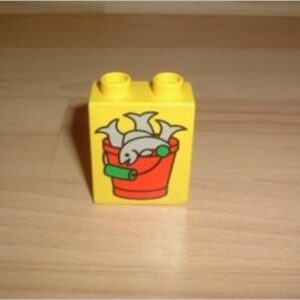 Brique 2 picots poisson Lego Duplo