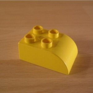 Brique 2 picots jaune Lego Duplo