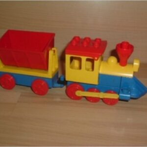 Locomotive jaune wagon benne Lego Duplo