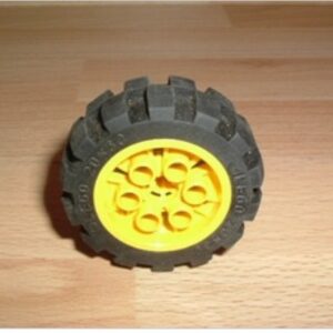 Roue jaune Ø 4,8 cm largeur 2,0 cm Lego