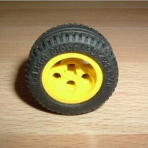 Roue jaune Ø 3,1 cm largeur 1,5 cm Lego