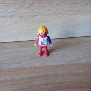 Enfant col et pantalon rose Playmobil