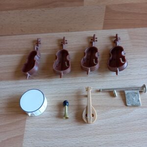 Lot instruments de musique en l’état Playmobil