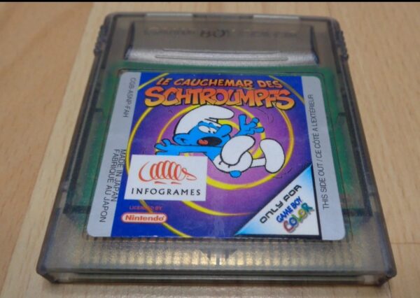 Jeu Nintendo Game Boy color Les Schtroumpfs