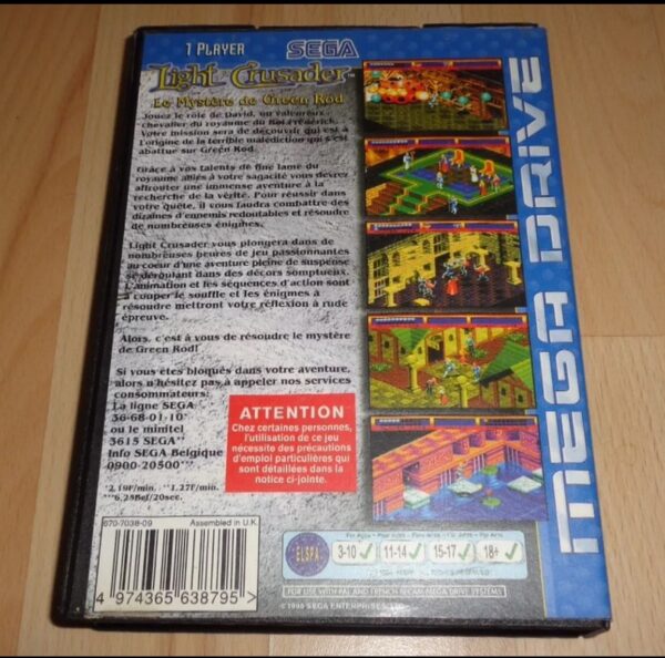 Jeu Mega Drive Sega Light Crusader – Image 4