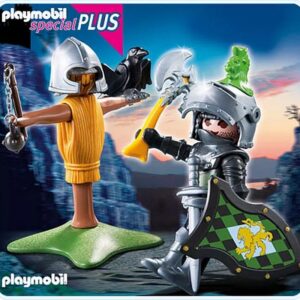 Chevalier du lion avec mannequin d’entraînement Playmobil 4768