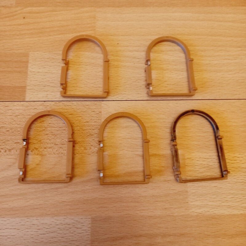 Lot contours fenêtres château en l’état Playmobil