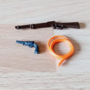 Lot western fusil, revolver et lasso neuf Playmobil