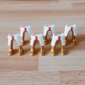 Jambes blanches et dorées x 6 neuf Playmobil