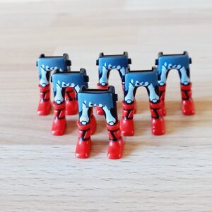 Jambes bottes rouges x 6 neuf Playmobil