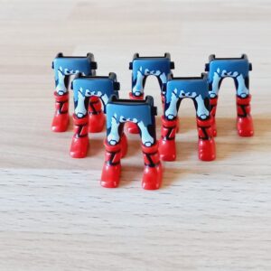 Jambes bottes rouges x 6 neuf Playmobil