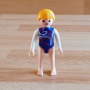 Gymnaste justaucorps bleu neuf Playmobil